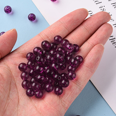 Transparent Acrylic Beads MACR-S370-A8mm-743-1