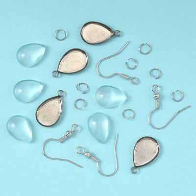DIY Teardrop Dangle Earring Making Kits DIY-FS0009-19-1
