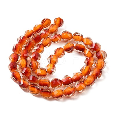 Two Tone Resin Beads Strands GLAA-T035-02I-1