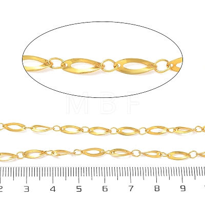 Rack Plating Brass Oval Link Chains CHC-N009-05G-1