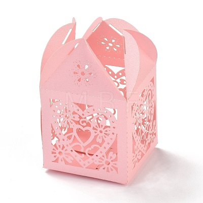 Laser Cut Paper Hollow Out Heart & Flowers Candy Boxes CON-C001-04-1