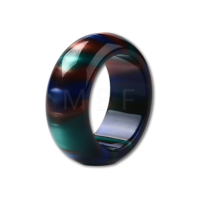 Resin Wide Chunky Finger Ring for Women RJEW-N041-01-C01-1