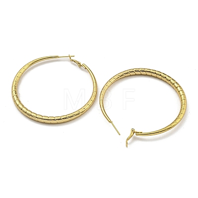 202 Stainless Steel Huggie Hoop Earrings with 304 Stainless Steel Pins for Women EJEW-M253-01B-G-1