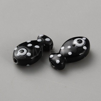 Handmade Porcelain Beads PORC-WH20001-02E-1
