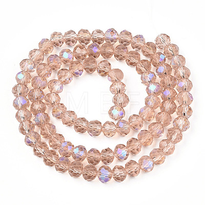 Electroplate Glass Beads Strands LS-EGLA-A034-T10mm-L22-1
