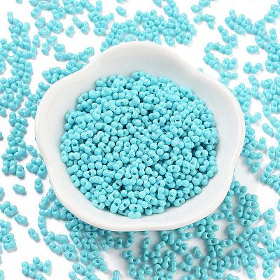 Baking Paint Glass Seed Beads SEED-A033-04P-1