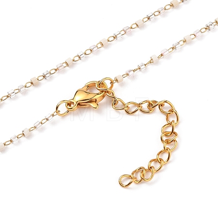 Handmade Glass Seed Beaded Necklaces NJEW-JN03185-05-1