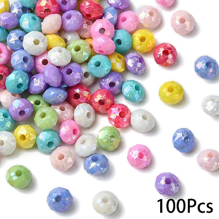 Opaque Acrylic Beads MACR-YW0003-55A-1