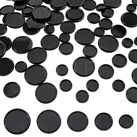 110Pcs 5 Styles Plastic Loose Leaf Ring Round Binder Discs DIY-WR0005-55-1