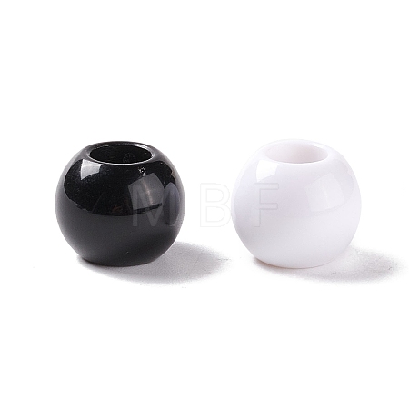 Opaque Acrylic European Beads OPDL-C002-11M-1