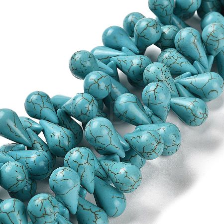 Synthetic Howlite Beads Strands TURQ-F018-07A-1