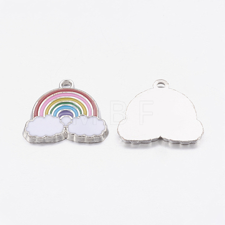 Alloy Enamel Pendants X-EA214Y-NF-1