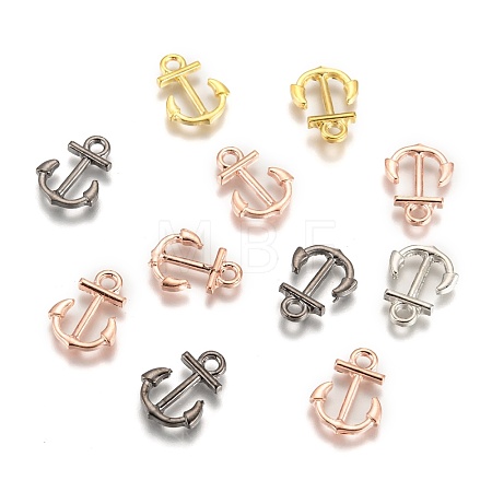 Anchor Brass Pendants ZIRC-F022-64-1