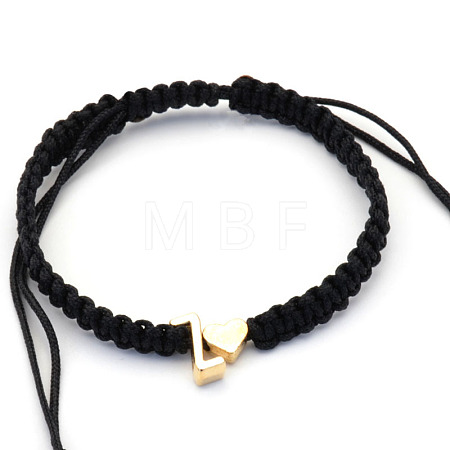 Alloy Beads Braided Bead Bracelets FS-WGADCE6-26-1