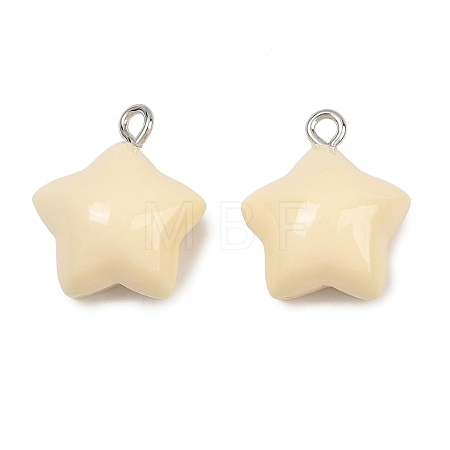 Opaque Resin Pendants RE-CBAF00C-11B-1