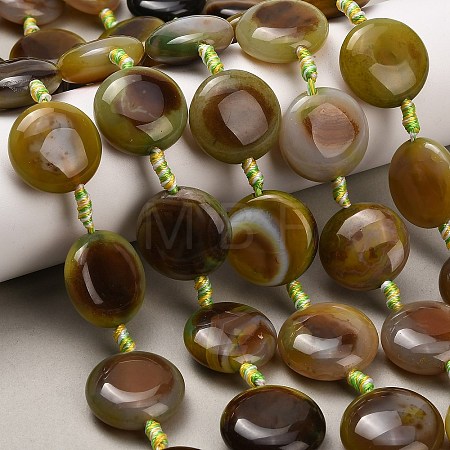 Natural Agate Beads Strands G-A321-L04-01-1