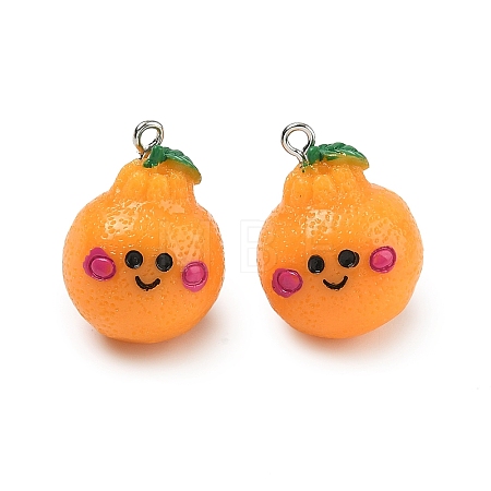 Opaque Resin Pendants RESI-A051-02A-P-1