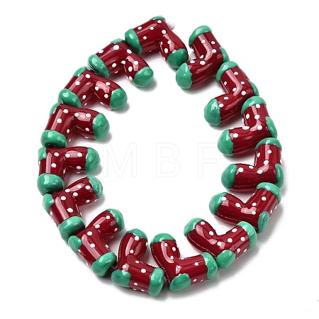 Handmade Glass Enamel Beads GLAA-K070-04E-1