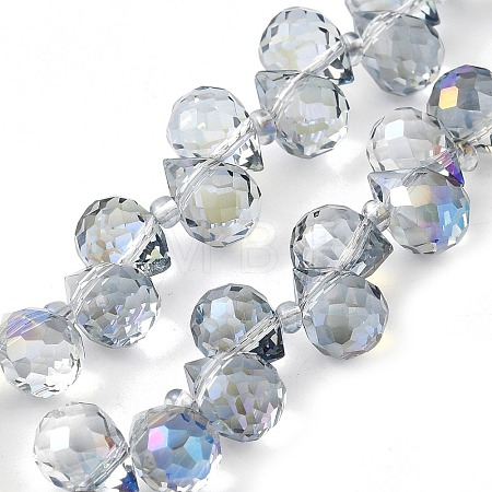Electroplate Glass Beads Strands EGLA-D030-17R-1