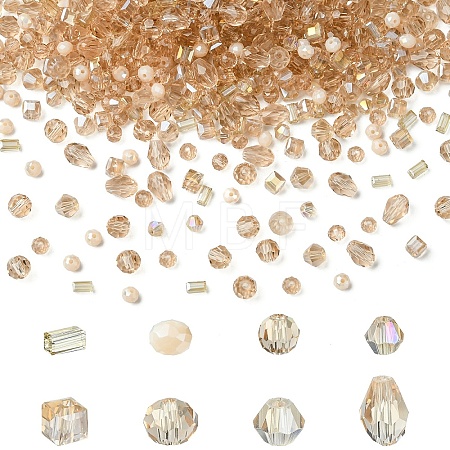 8 Strands 8 Styles Glass Bead Strands GLAA-YW0004-44D-1