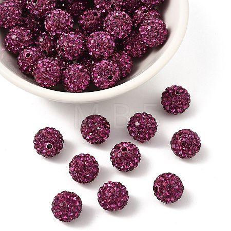 Pave Disco Ball Beads RB-Q195-10mm-502-1