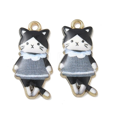 Printed Alloy Pendants ENAM-K076-36G-04-1