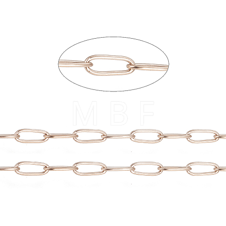 Ion Plating(IP) 304 Stainless Steel Paperclip Chains CHS-F010-01H-RG-1