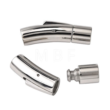 Tarnish Resistant 304 Stainless Steel Bayonet Clasps STAS-I013-6mm-1