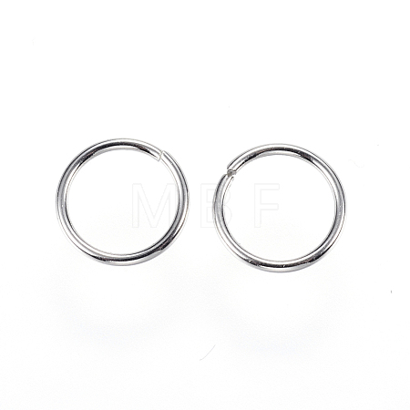 Tarnish Resistant 304 Stainless Steel Open Jump Rings STAS-E147-40P-10mm-1