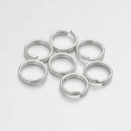 Brass Split Rings X-KK-E647-10S-6mm-1