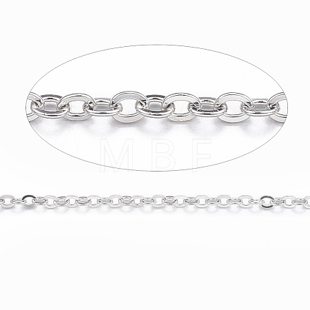 Tarnish Resistant 304 Stainless Steel Cable Chains CHS-H007-01P-1