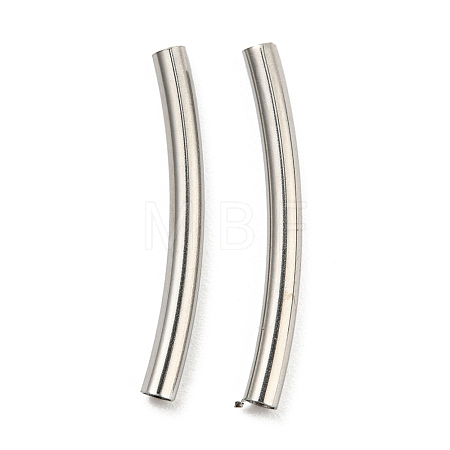 Non-Tarnish 304 Stainless Steel Tube Beads STAS-B047-27D-P-1
