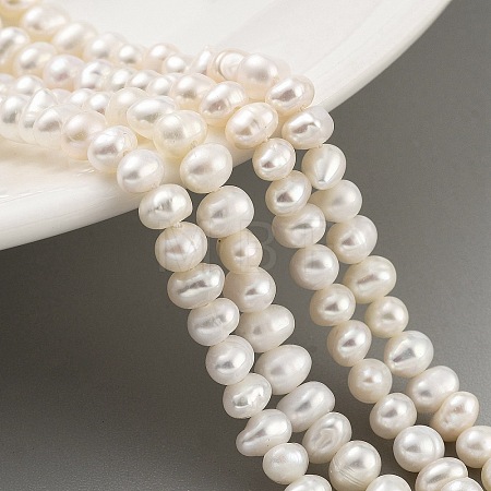 Natural Cultured Freshwater Pearl Beads Strands PEAR-C003-07B-1