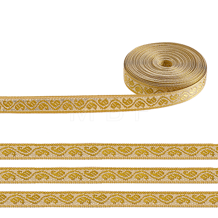 10 Yards Ethnic Style Embroidery Polyester Ribbons OCOR-ME0001-95-1