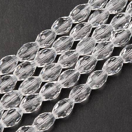 Glass Beads Strands GC893Y-14-1