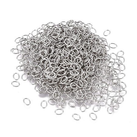 Tarnish Resistant 304 Stainless Steel Open Jump Rings STAS-F250-11P-B-1