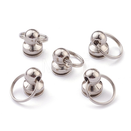 Alloy Pull Ring Rivets Screw Back Studs PALLOY-Z002-01P-1