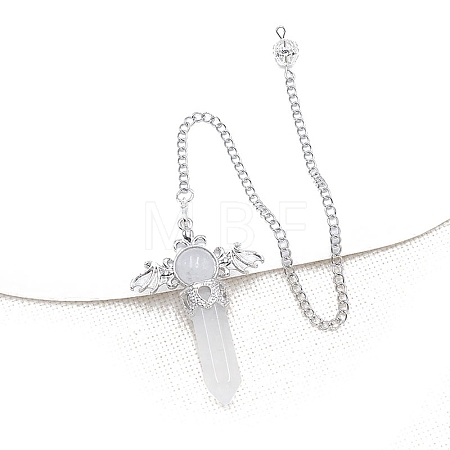 Natural Quartz Crystal Dowsing Pendulum Big Pendants PW-WG53910-07-1