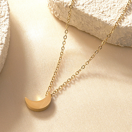 304 Stainless Steel Pendant Necklaces for Women WG5CF80-01-1