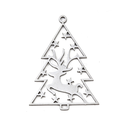 Christmas 201 Stainless Steel Pendants STAS-C156-01O-P-1