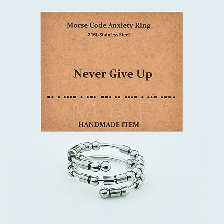 304 Stainless Steel Rotating Cuff Rings FS-WG14209-05-1