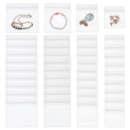 40Pcs 4 Styles Plastic Self-Adhesive Packing Bags OPP-OC0001-04B-1