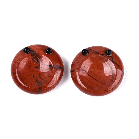 Natural Red Jasper Thumb Worry Stone G-Q602-12D-1