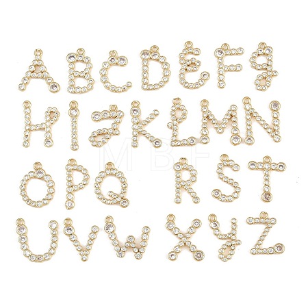 Brass Micro Pave Cubic Zirconia Pendants KK-I352-01G-1