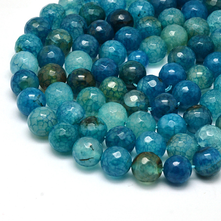 Natural Agate Bead Strands X-G-K166-07F-10mm-01-1