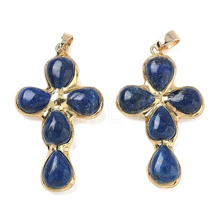 Dyed Natural Lapis Lazuli Pendants GG-CBA9F30-02G-17-1