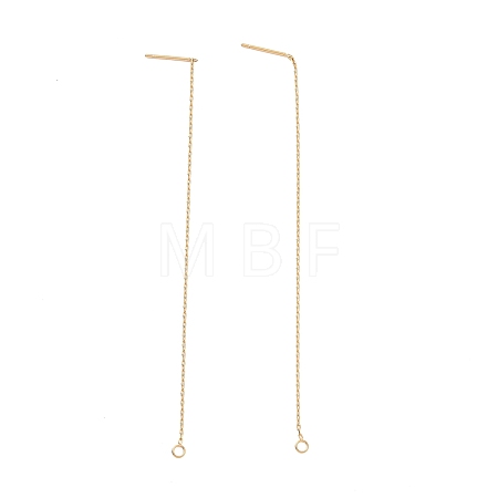 Ion Plating(IP) 304 Stainless Steel Stud Earring Finding LS-X-STAS-E161-06G-1