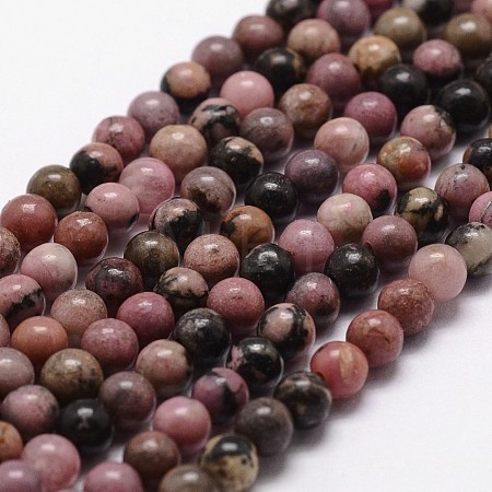 Natural Rhodonite Beads Strands X-G-D840-59-6mm-1