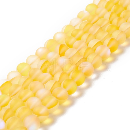 Synthetic Moonstone Beads Strands G-E573-01C-02-1