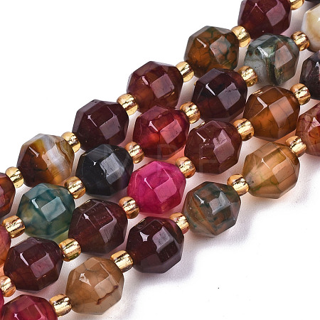 Natural Agate Beads Strands G-T131-82A-06-1